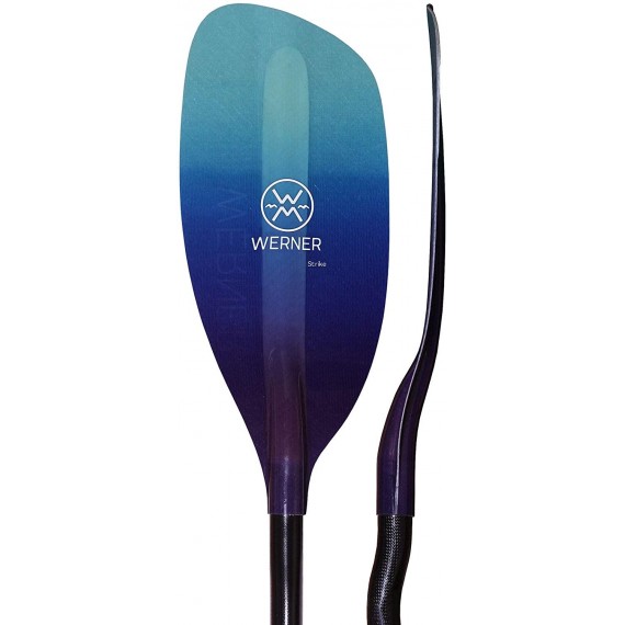 Werner Strike Fiberglass Bent Shaft Whitewater Kayak Paddle-GradientGalaxy-197cm